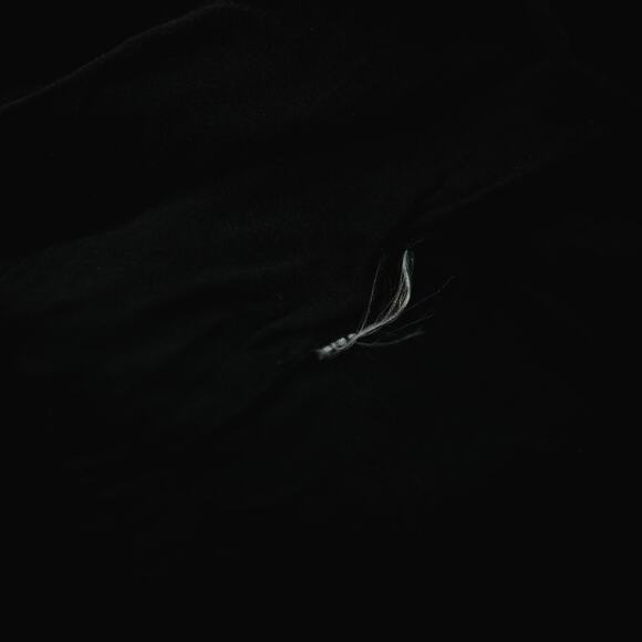 Theory Size Large L Black Semi-Sheer Collared Button Long Sleeve Silk Top - Picture 4 of 5